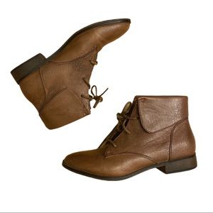 Steve Madden Saybra Cognac Ankle Boots
